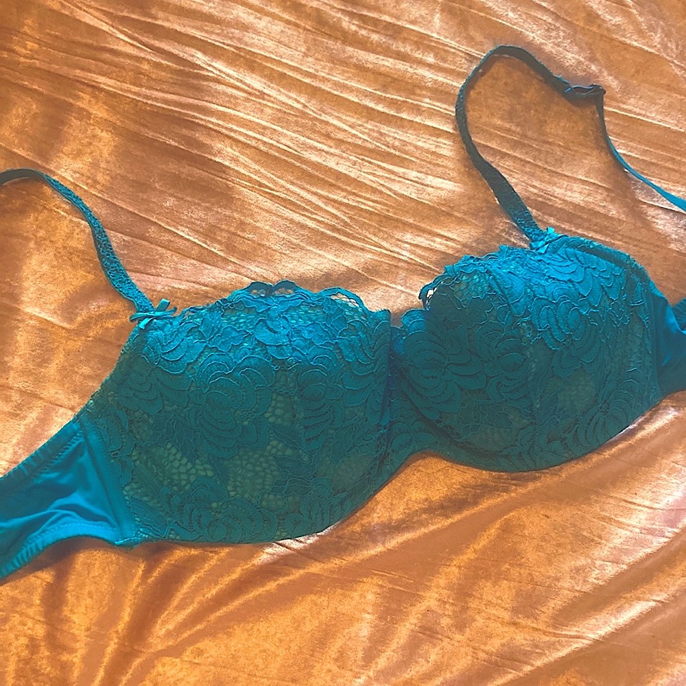 Blue Lace Bra